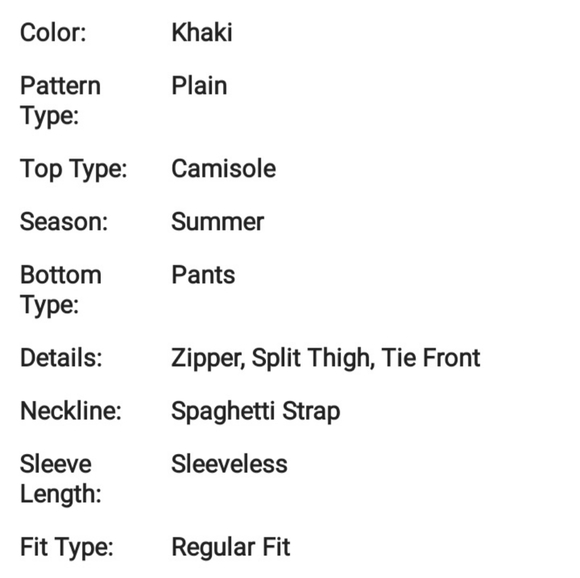 Split Thigh Pants Set - Picture 6 of 6